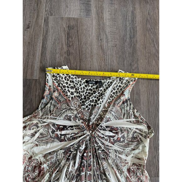 APT 9 Rhinestone runched top - Picture 5 of 8